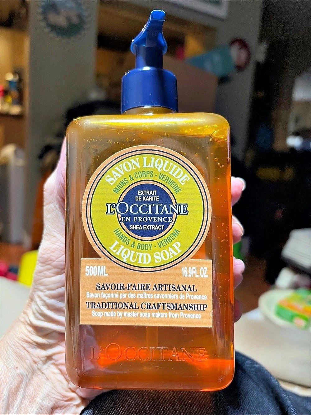 L'Occitane Le Savon Verbena Shea Extract Liquid Hand Soap 500 mL. New!